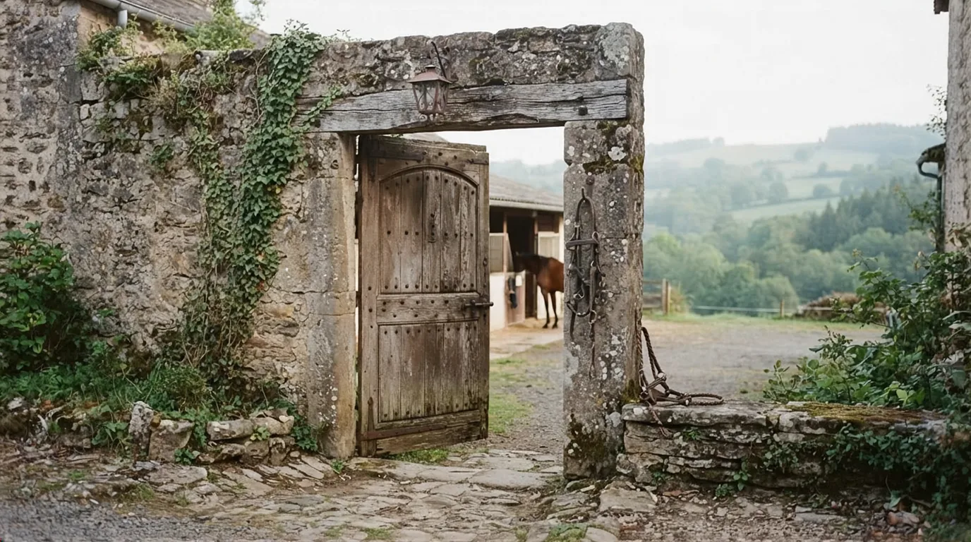 Entrée du Les Écuries d'Augias, centre équestre à Saint-Clément